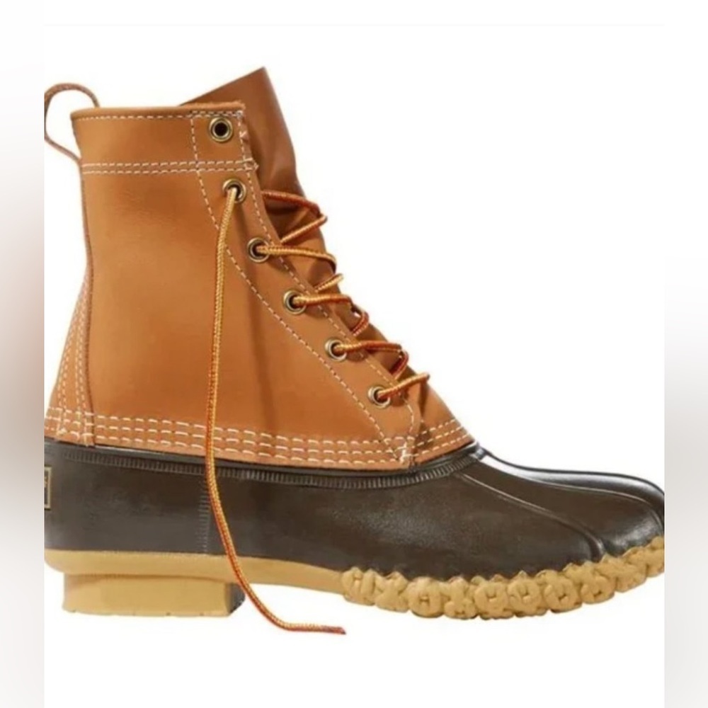 The Original L.L.Bean Boot Women's 8" Tan/Brown Bean Boots size 10 W